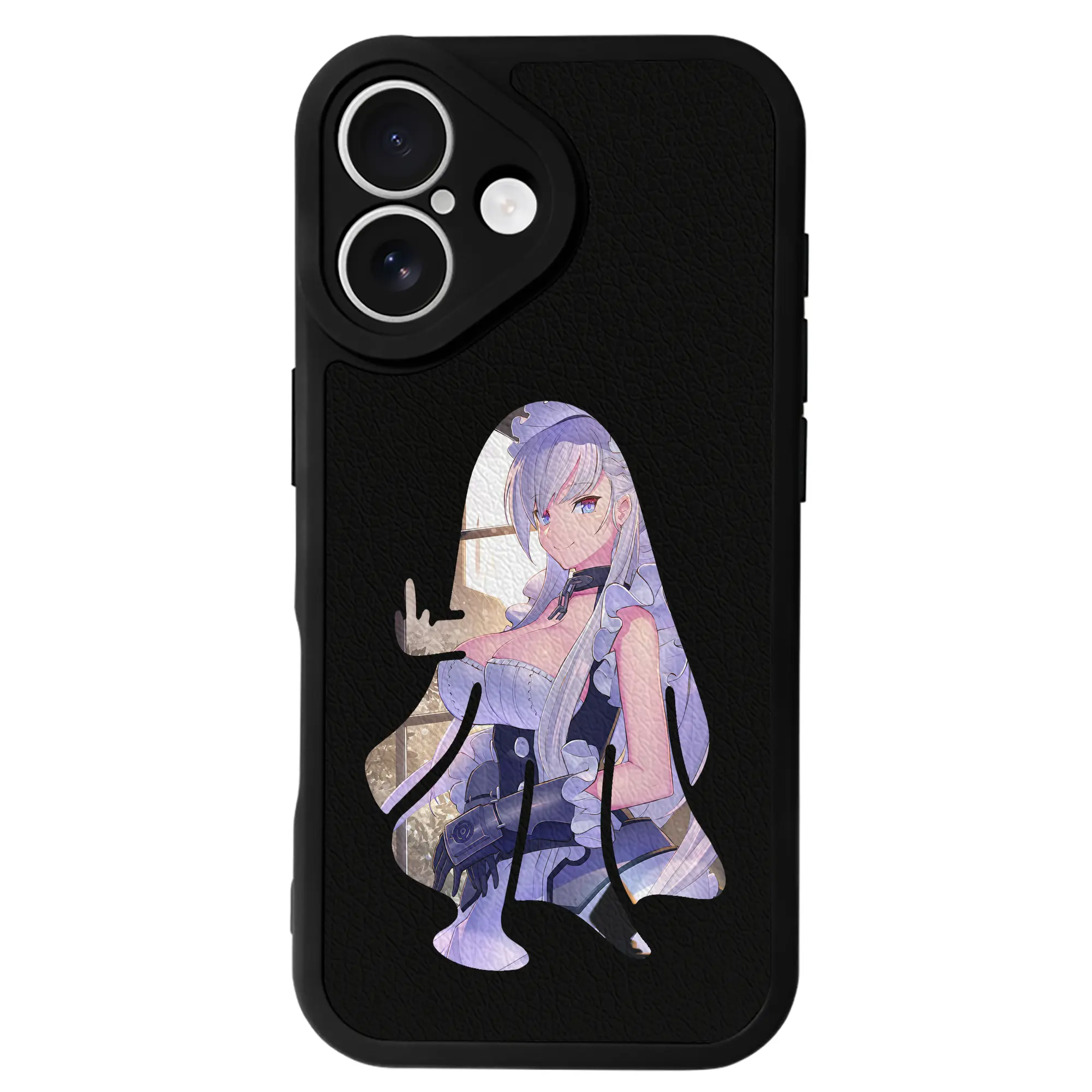 アズールレーン グッズ,ベルファスト - IPhone 16シリーズ対応 ・ シリコンスマホケース ・ レザー調 ・ 高精度フィット ・ 耐衝撃 ・ ワイヤレス充電対応 ・ 精密カット